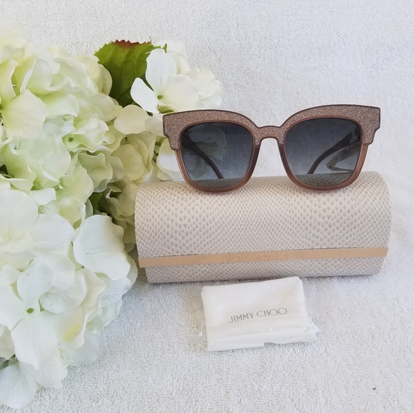 Jimmy Choo Accessories - Jimmy Choo glitter celebrity sunglasses💣💥💫